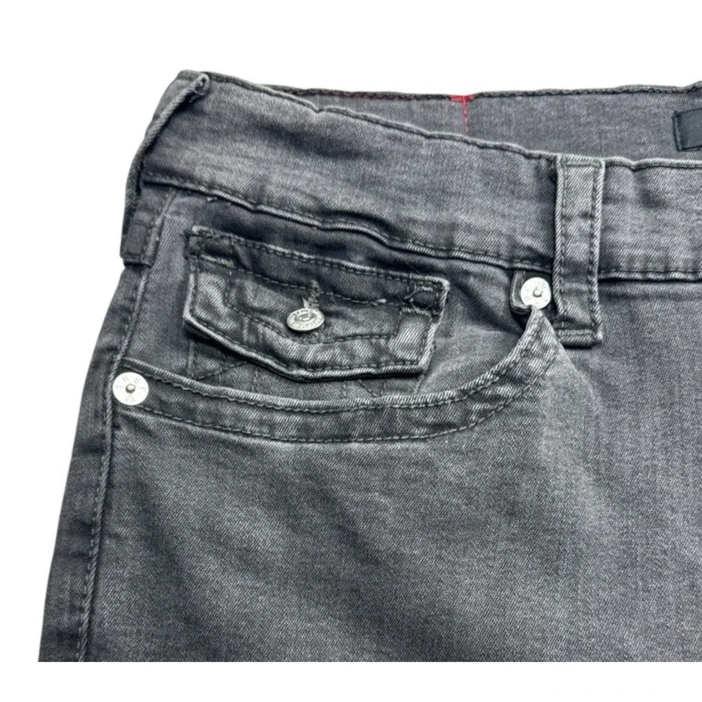 True Religion Rocco Relaxed Skinny‎ Jeans Flap Pockets Size 36 Style 106701